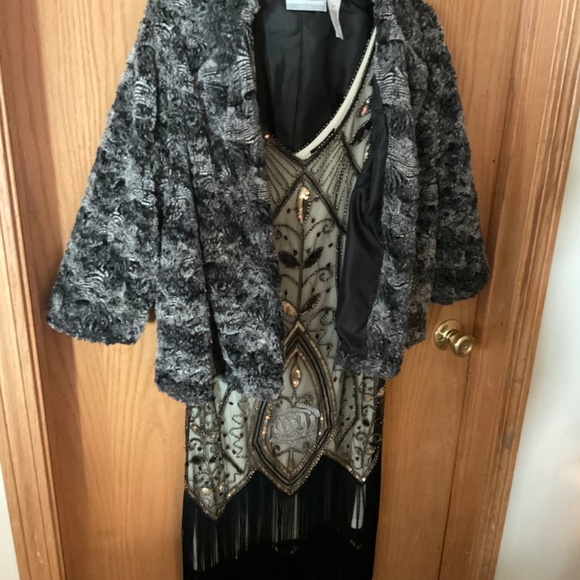 Women’s (lot of 8 items) 20s style flapper dress and accessories - Picture 4 of 12